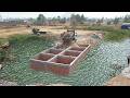 Full New The Best construction Dozer KOMAT'SU By Mini Dump Truck 5Ton Soil Mix home Foundation.