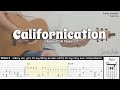 Californication  red hot chili peppers  fingerstyle guitar  tab  chords  lyrics