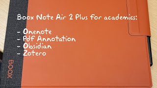 Onyx Boox Note Air 2 Plus for academics: OneNote, Dropbox, PDF Annotation, Obsidian, Zotero screenshot 4