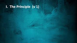 The Danger of Favoritism (James 2: 1-13)