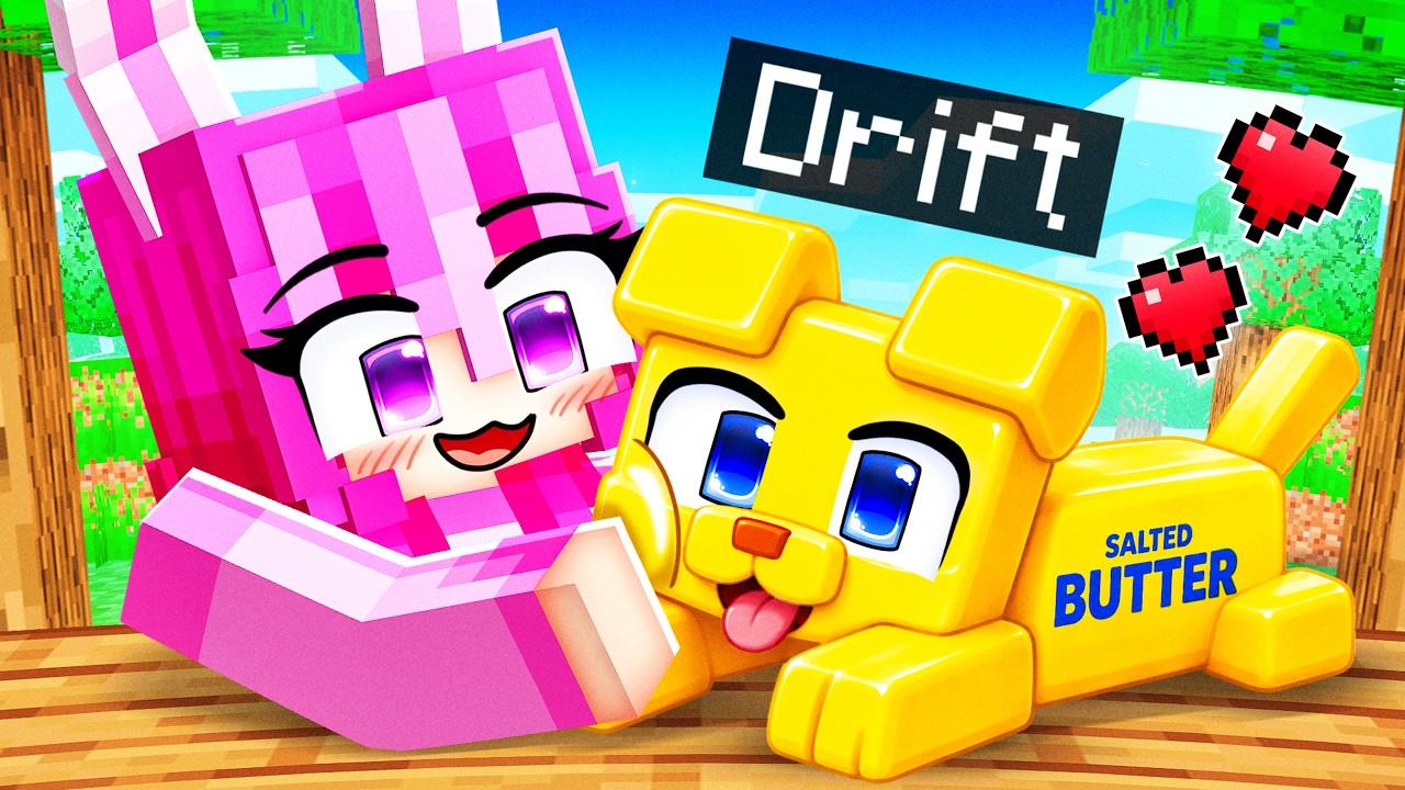 Playing as BUTTER DOG To Troll My Friends in Minecraft!