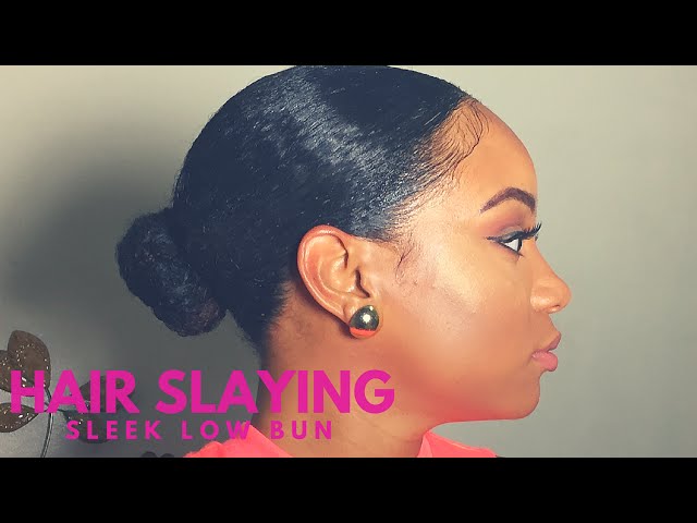 HOW TO SLICK BACK PONYTAIL ON NATURAL HAIR - YouTube