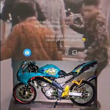 Story wa vixion jari-jari 'gak malu motor standar di bikin cinematik'