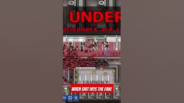 When shit hits the fan! #gameplay #prisonarchitect #shorts