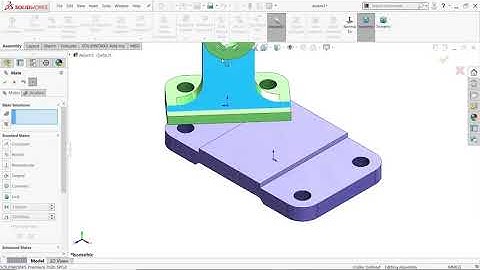 Belt Roller Support Assembly in Solidworks
