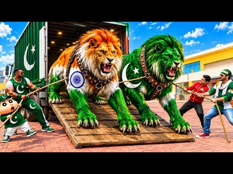 Giant Pakistani Lion 🦁 Attack 💥Franklin's Payback india🇮🇳 Indian theft auto simulator #gameplay