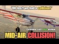 Cessna 152  piper collided midair at farmingdale ny n43450 n4672m