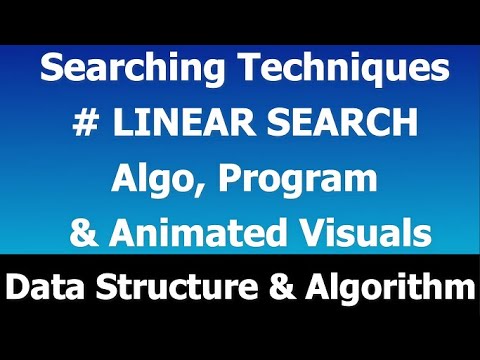 Linear Search Algorithm | Linear Search Program in Java | Searching ...