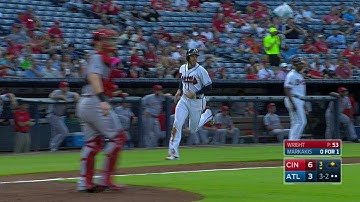 CIN@ATL: Freeman scores on an error by Votto