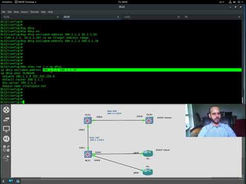 DHCP Server and DHCP relay configuration and verification - YouTube