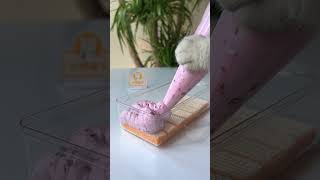 ?Creating Desserts With Wafers And Blackberry Ice Cream?catsofyoutube tiktok shorts