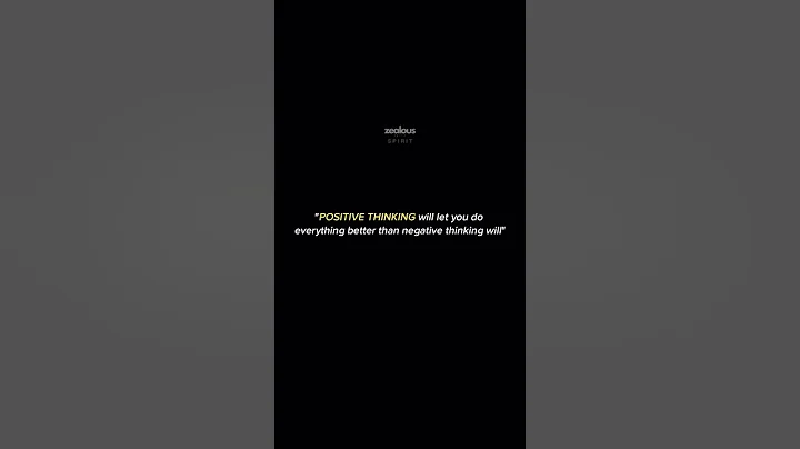 The Power of POSITIVE THINKING! 😎 #positivity #positivethinking #inspiration #motivation #quotes