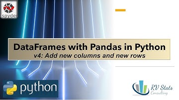 Add New columns and row to DataFrames Pandas Python |1.7.4  Statistical analysis and data science