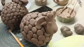workshop on making a pottery sheep @carantocart1801