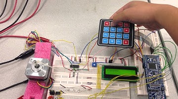 Stepper Motor Implementation with LCD and Keypad (LPC1769)