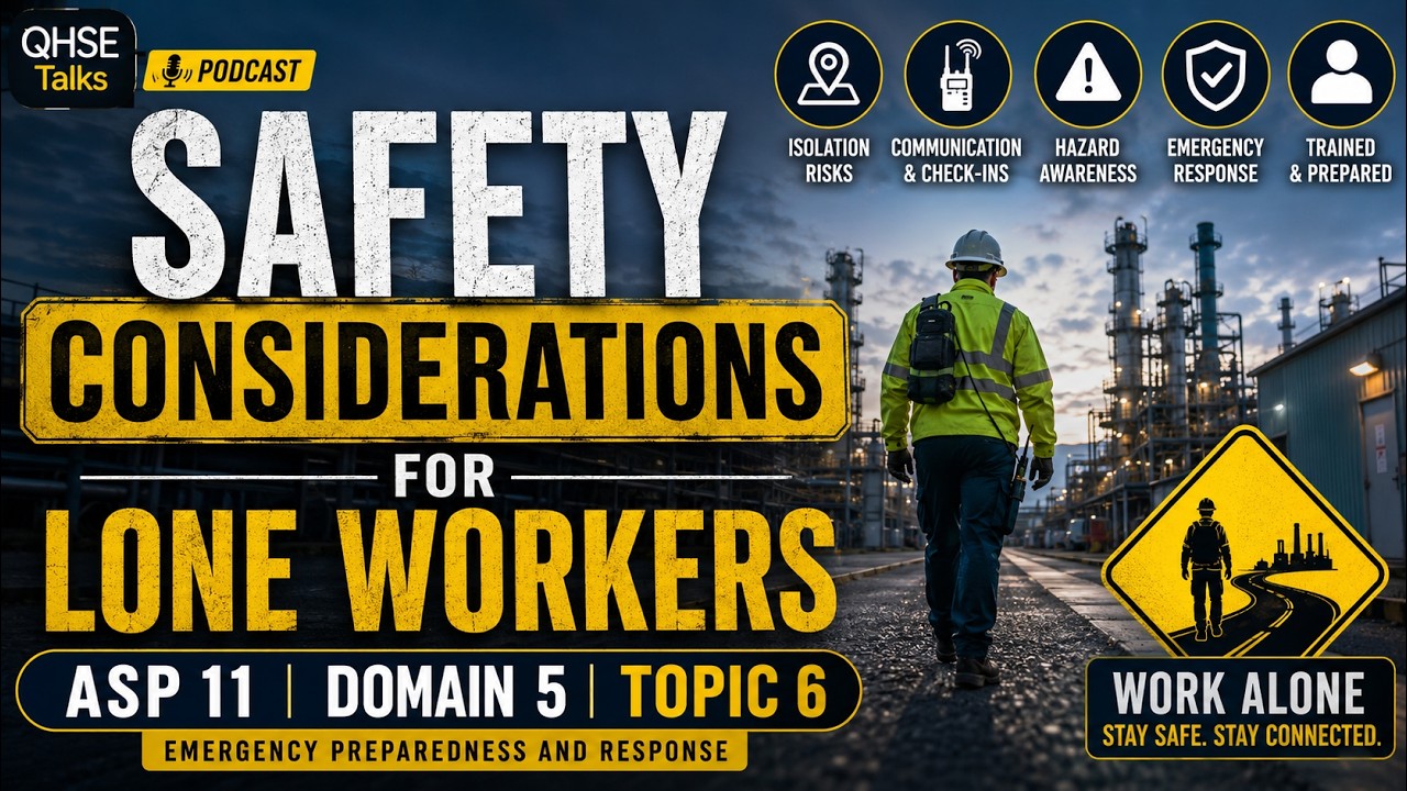ASP 11 Domain 5 Topic 6: Safety Considerations for Lone Workers | Emergency Response