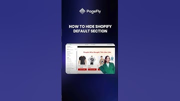 🪄 How to Hide Shopify Default Section #shopify #pagefly #hideshopifydefaultsection