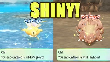 SHINY Magikarp and Rhyhorn Pokemon Let