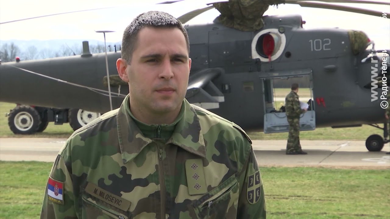 Dolazak borbenih helikoptera Mi-35 u matičnu bazu - aerodrom Morava, Lađevci, Kraljevo