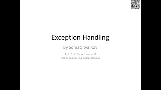 Exception Handling (Part-1)