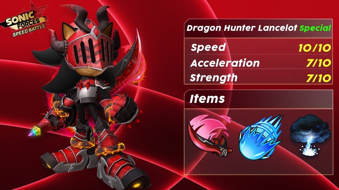 Sonic Forces Speed Battle ~ Dragon Hunter Lancelot ~ Gameplay - YouTube