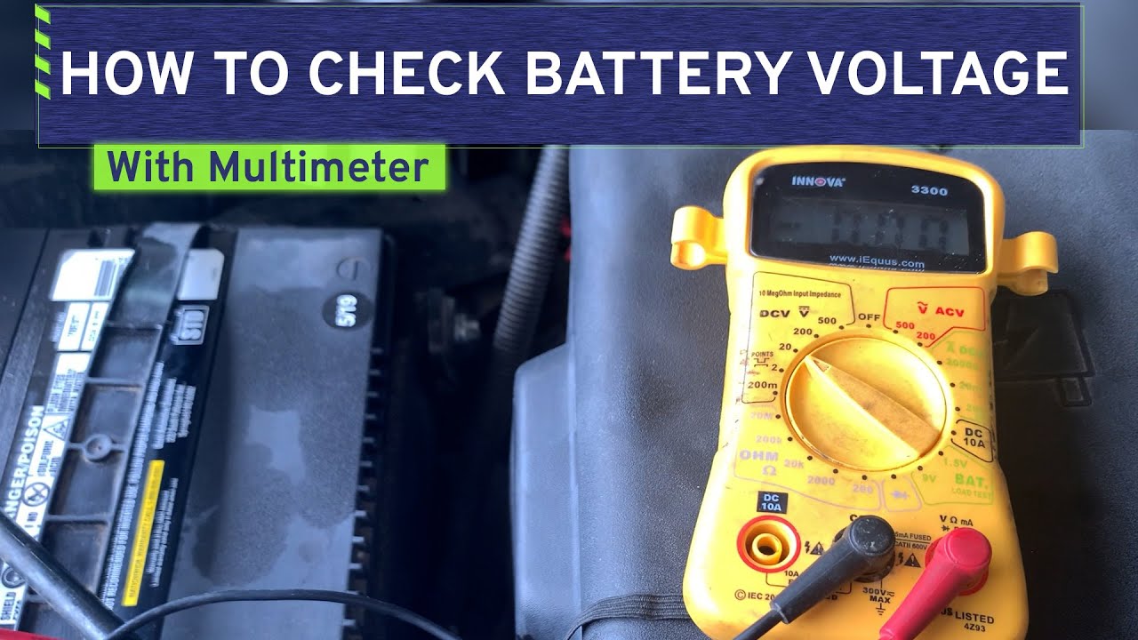 How to Check Your Car Battery Voltage with a Multimeter 