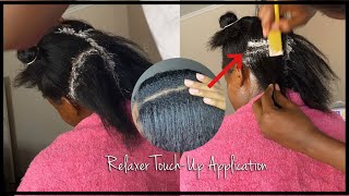 Relaxer Application (Step by Step)|| How to Properly Apply Relaxer for a Touch-Up