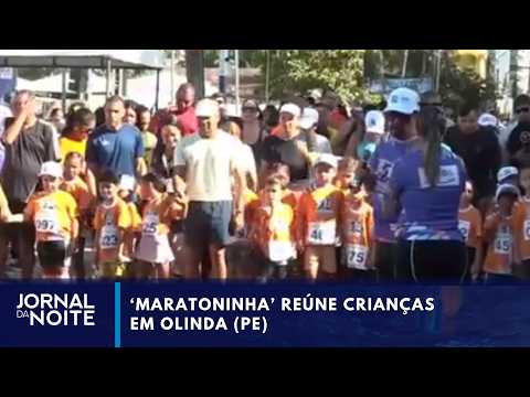 'Mini-Marathon' brings children together in Olinda (PE) | Jornal da Noite