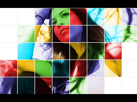 Square Color Grid Photo Effect Photoshop Tutorial