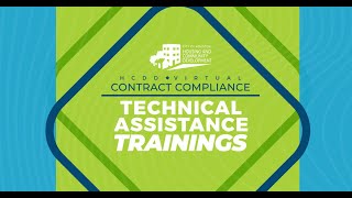 Pre-Award Services - Technical Assistance Training - April 2022