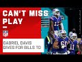 Gabriel Davis Dives for Bills TD in the Back of the End Zone