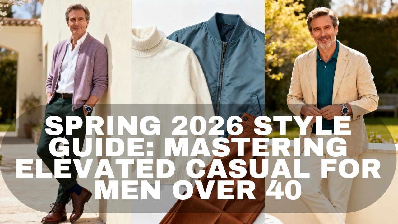 Руководство по стилю весна 2026: Освоение изысканного повседневного стиля для мужчин старше 40 лет
