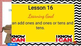 Lesson 16 - Grade 1 Module 4