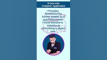 BCom + Computer Application = Popular course!👍#shorts