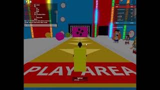 Playing Hole In The Wall.(Roblox)