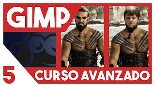 GIMP 2.10 Curso AVANZADO  ▶▶  5. Cambiar cara por otra (De Khal Drogo a Samwell Tarly)