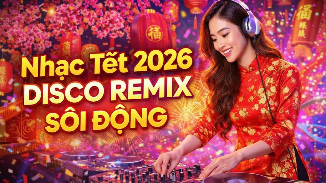 Nhạc Tết 2026 Disco Remix Sôi Động | Nonstop Nhạc Xuân Mở Là Quẩy, Bass Căng, Nghe Là Nghiện