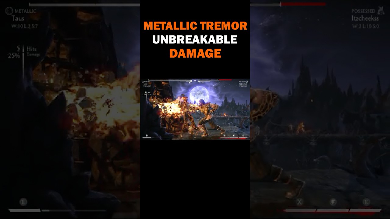 MKX | Metallic Tremor HAS UNBREAKABLE DAMAGE! | Mortal Kombat X 2025 
