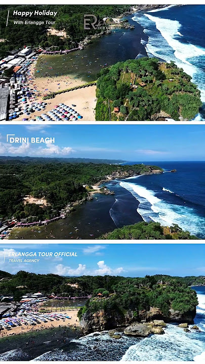 pesona Pantai Drini Gunung Kidul #erlanggatourklaten #erlanggatourofficial #holiday #wisata #fyp