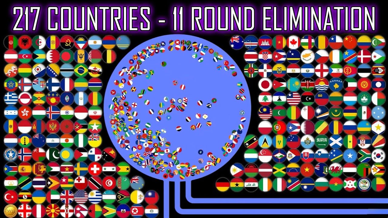 217 Countries - 11 Round Marble Eliminations | WORLD MARBLE RACE #101