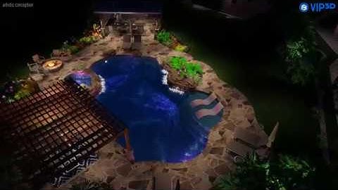 Custom Pool Design By: Keith Zars Pools. 2018