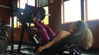 Frog stance leg press