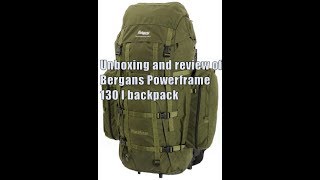 Unboxing and review of Bergans Powerframe 130 l backpack