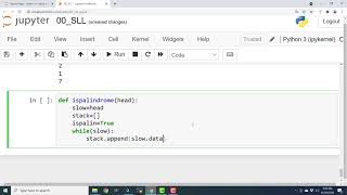 EP12 - Python Linked List - Palindrome Checker with Singly Linked List