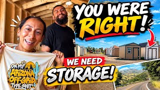 Our Off-Grid Homestead Has ONE BIG Problem… STORAGE!