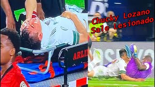 Chucky Lozano Sale Lesionado por Fuerte Golpe | México vs Trinidad y Tobago Copa Oro #ChuckyLozano