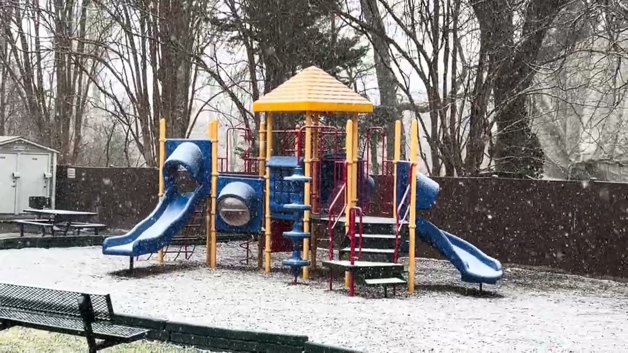 A lot of snow outside