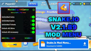Snake.io V2.1.89 Mod Menu | Snake io Mod Apk V2.1.89 | Snake io Mod Menu Apk