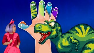 🦖 Dino Finger Family \& Baby Shark Finger Family + MORE  | Kids Funny Songs