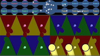 Part6 Territory color battle Program game Get area and cannons.   - Marble race in Scratch